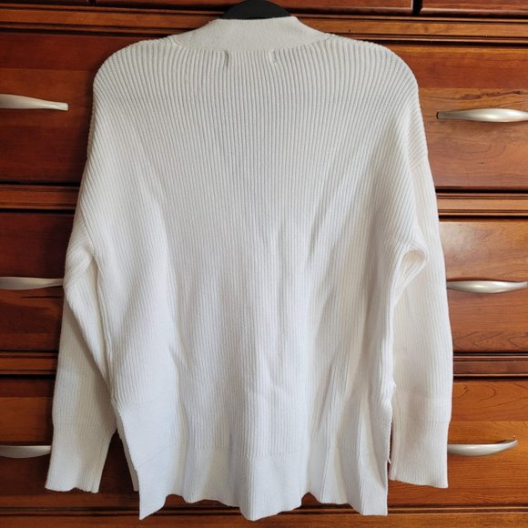 NWT Tahari Oversized Cardigan Sweater, White, Size S - Picture 4 of 4